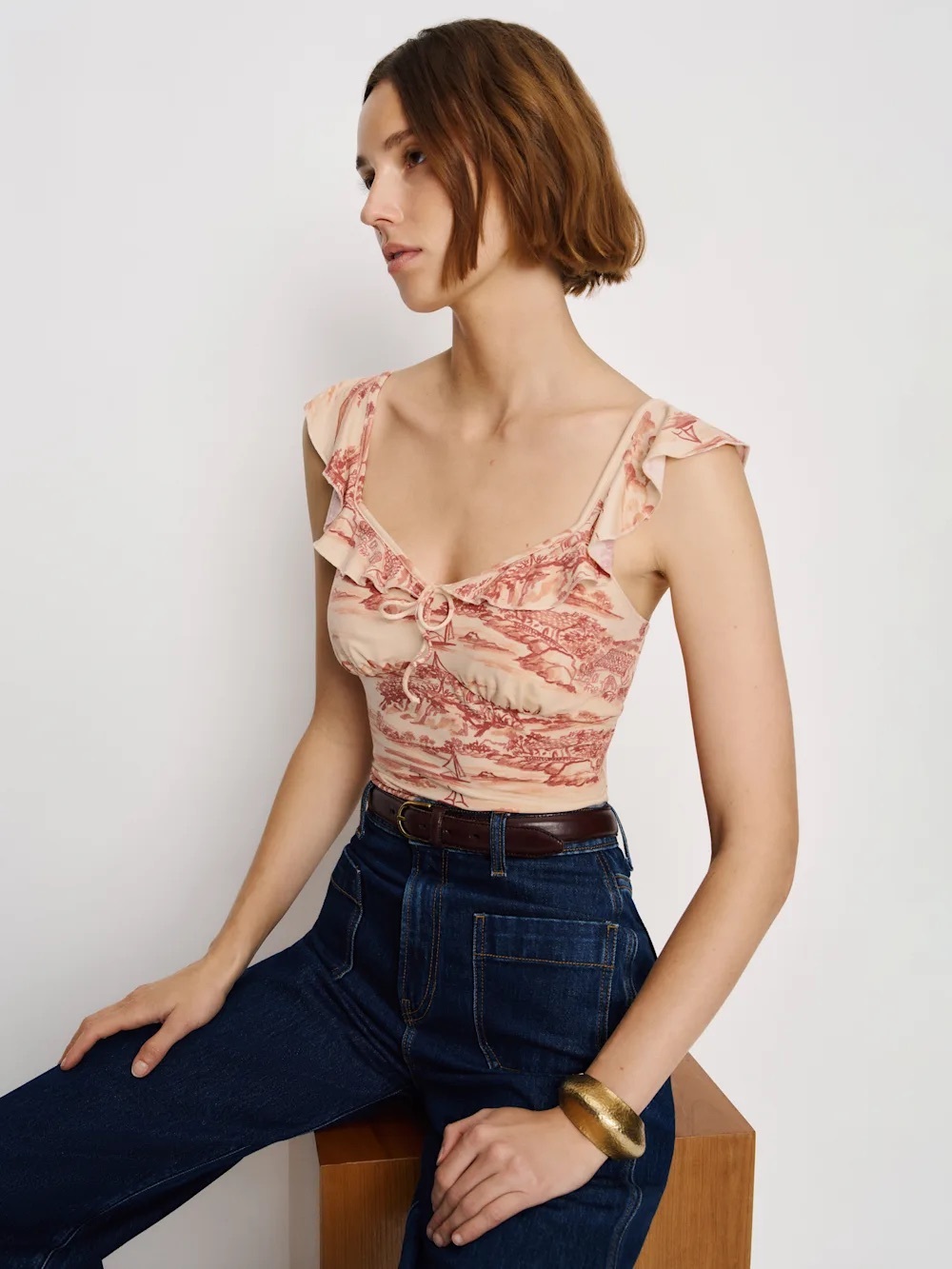 NWT Size L - Reformation Lemmy Knit Top Dolce Vita